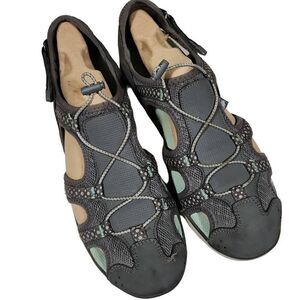 Dr Scholl's Women's Gray Close Toe Cruising Fisherman Sport Sandals Size 10